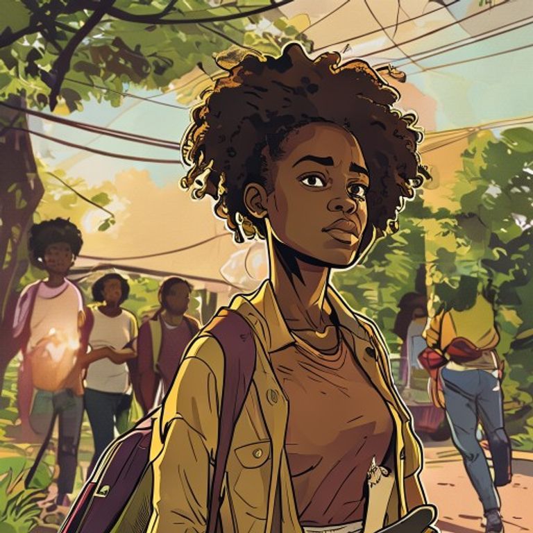 Ada takes a stroll around the campus